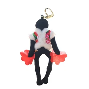 Unique Key Holder Northeast Flower Jacket and Er Ren Zhuan Pendant Cultural - Picture 1 of 8