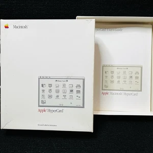 De colección Histórico APPLE HyperCard Software Macintosh M0556 Guía Manual y Caja Solo - Imagen 1 de 12