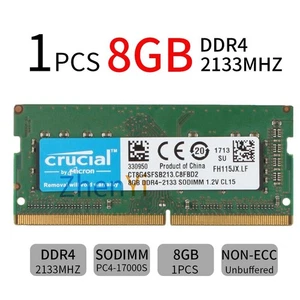 Crucial 8GB DDR4 2133MHz PC4-17000S SODIMM 1.2V 260Pin Laptop Memory SDRAM BT - Picture 1 of 6