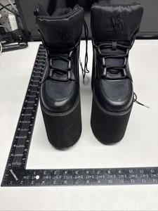 SHOES UNISEX SET BOOTS YRU QOZMO SKY HIGH PLATFORM SNEAKERS 6M BLACK 1565772 - Picture 1 of 24