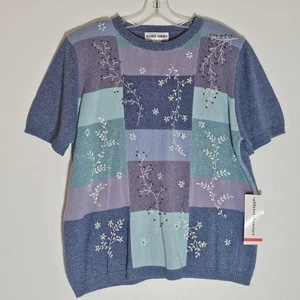 Suéter Alfred Dunner Mujer XL Bordado Floral Pullover Bryce Canyon - Imagen 1 de 15