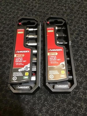 Husky BITE 3/8 In. Drive SAE and Metric Bit Socket Set (14-Piece) - Image 1 of 3