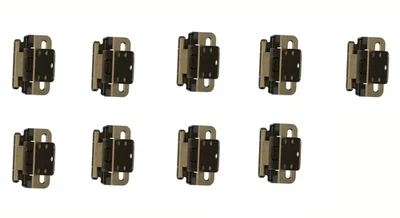 9) BP7565BB Amerock 3/8 pulgadas (10 mm) Inserto Auto Cierre Envoltura Parcial Bisagra de Gabinete Foto 1 de 2