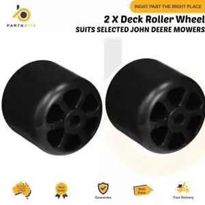 2 X Deck Roller Wheels Suits Selected John Deere Mowers M115245 - Picture 1 of 1