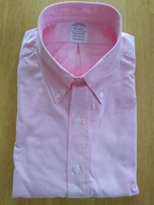 NWOT Brooks Brothers Pink Supima Button Down 16.5-33 Traditional MSRP $140 - Picture 1 of 5