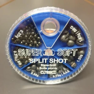 Spro C-Tec Super Soft Split Shot 90g 6 Fächer 0,20g - 1,85g Blei NEW - Bild 1 von 1