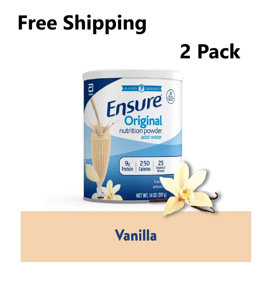 Ensure Original Nutrition Polvo Vainilla 14 OZ - 2 PUEDEN Envío Gratis y Rápido Foto 1 de 1