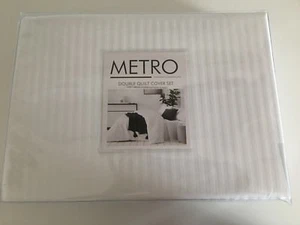 M Florida 1000TC Double Quilt Cover Set White BNIP RRP $289.99 - Bild 1 von 5