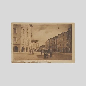 cartolina fotografica originale virata in seppia Gorizia Piazza Cavour VG - Imagen 1 de 2