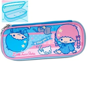 Little Twin Stars Zipper Pouch Pen Pencil Holder Makeup Bag Organizer Case Box - Picture 1 of 5