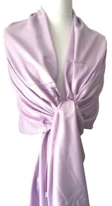 Pashmina Flieder Damen Schal Hell Lila Halstuch Fair Trade Schal Hochzeit Brautjungfer - Bild 1 von 3