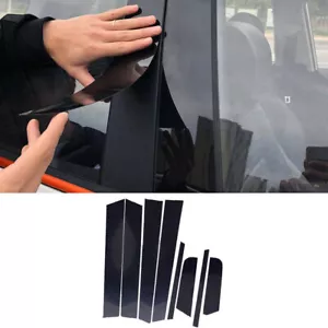 8pcs Glossy Black Pillar Posts Door Window Trim For Mazda 3 & Axela 2006-2012 - Foto 1 di 16