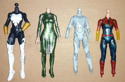 Marvel Legends Lot Of 4 Female Bodies CUSTOM FODDER FOR 6" FIGURES Ghost, Sersi Cover