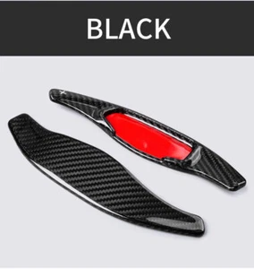2x Real Carbon Fiber Steering Wheel Shift Paddle Extension For Kia Forte 2019-24 - Picture 1 of 11