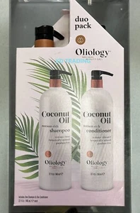 (2-Pack) OLIOLOGY Nutrient-Rich COCONUT OIL Strengthening SHAMPOO + CONDITIONER - Picture 1 of 5