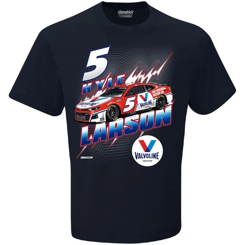 Kyle Larson Next Gen Valvoline T-Shirt Blue Cover