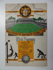 WOLVES v BIRMINGHAM CITY | 1955/1956 | DIV. 1 | 29 OCT 1955 | UK FREEPOST - Picture 1 of 3