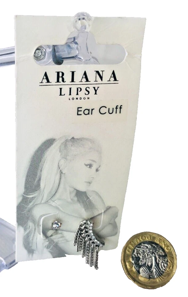 Brincos de Prata Ear Cuff Ariana Lipsy Metal Claires Claire's New Jewellery ra - Imagem 1 de 3