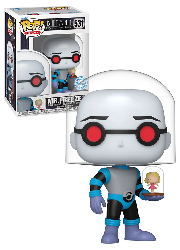 Funko POP! Heroes Batman The Animated Series #531 Mr. Freeze (With Nora) - New - image 1 of 3