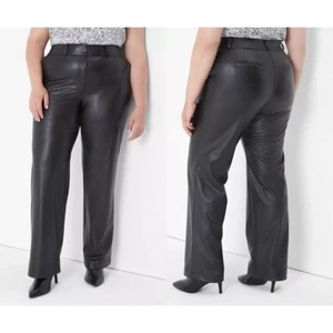 Pantaloni Lane Bryant in ecopelle gamba dritta 12 - Foto 1 di 5