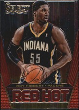 2013-14 Select Red Hot Indiana Pacers Basketball Card #38 Roy Hibbert