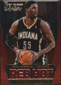 2013-14 Select Red Hot Indiana Pacers Basketball Card #38 Roy Hibbert
