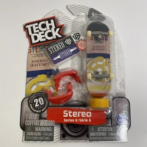 Tech Deck Stereo Jordan Hoffart Rare Fingerboard with Stickers Training Clips - Picture 1 of 11