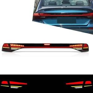 Pair LED SMOKED Tail Lights For Honda Accord 2023 2024 Rear Lamps W/Animation - Picture 1 of 12