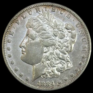 1884-S Morgan Moneta Argento Dollaro Argento, XF Chiave Data us#251 - Foto 1 di 2