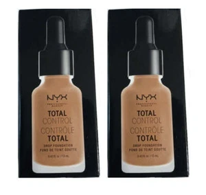 Pack of 2 NYX Total Control Drop Foundation, Cappuccino # TCDF17 - Picture 1 of 6