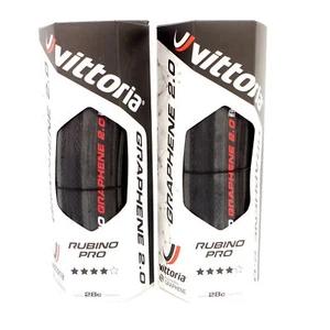 Vittoria Rubino Pro G+2.0 Road Clincher Tire 700x28C Full Black 1 Tire or 2 Tire - Picture 1 of 1