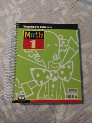 Bob Jones BJU Press Math 1 Teacher's Edition 3rd Edition With CD Rom Like New  - Image 1 of 4