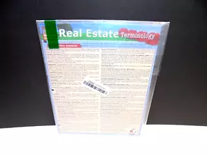 Real Estate Agent Property Terminology Laminated Reference Study Guide - Imagen 1 de 2