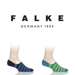 FALKE Mens Invisible Socks Even Stripe Cotton Striped Colourful No Show - 1 Pair - Picture 1 of 7