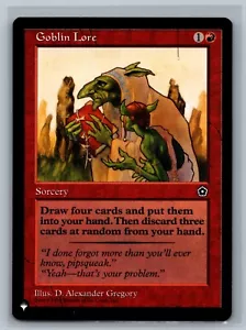 Magic The Gathering The List Reprints Goblin Lore MTG TCG CCG - Picture 1 of 2
