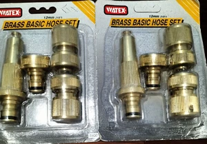 Watex Brass Basic Hose Set (2) - Picture 1 of 6