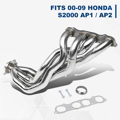 CABEZAL ESCAPE ACERO INOXIDABLE PARA 00-09 HONDA S2000 AP1/2 2.0L 2.2L F20C F22C1 Foto 1 de 4