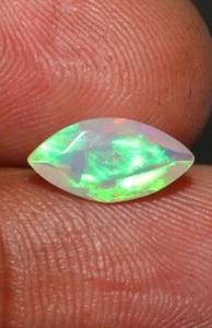 1.10 crt natural Ethiopian marquise opal gemstone, faceted marquise cut opal - Picture 1 of 4