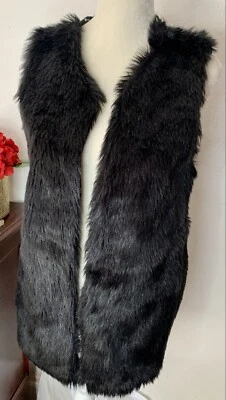 Chaleco suéter tejido de piel sintética Weavers talla pequeña Foto 1 de 3