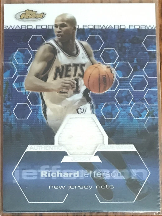 2002-03 Topps Finest Jersey Richard Jefferson #139 New Jersey Nets #’d 674/999 - Image 1 of 2