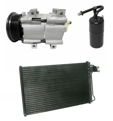 NEW RYC AC Compressor Kit W/ Condenser AF56A-N Fits Mustang 5.0L 5.8L 1994 1995 - Изображение 1 из 4