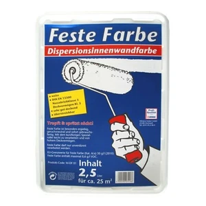 Wilckens Feste Farbe weiß Dispersionsfarbe Innen Wandfarbe 2,5 Liter (4,38€/1l) - Picture 1 of 1