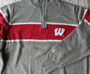 Neu Alma Mater Wisconsin Badgers Herren 1/4 Zip XS S M L 2XL 3XL Sweater Pulli - Bild 1 von 14