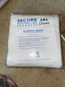 Wasserdichte sichere Körperpflegeprodukte Blätter Größe 39"X75" mit Ankerbändern Neu. - Bild 1 von 3