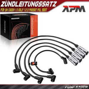 5x Ignition Lead Set Ignition Wire For VW Caddy I II Golf 1 2 3 Passat Pole Seat Arosa - Picture 1 of 8