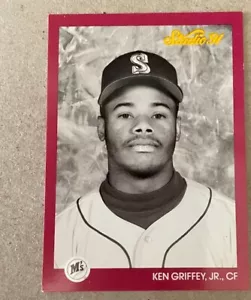 1991 LEAF INC / STUDIO KEN GRIFFEY, JR CF #112 SEATTLE MARINERS BASEBALL CARD - Picture 1 of 4