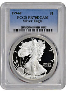 1994-P American Silver Eagle Proof - PCGS PR70 DCAM