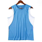 Summer Top Crew Neck Moisture Wicking Running Loose Pullover Vest Top Thin
