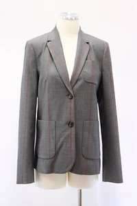 NWT$3245 Brunello Cucinelli Knit Striped Print Detailed Blazer Jacket Sz 42 A176 - Picture 1 of 10