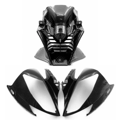 For YAMAHA YZF R6 2006 2007 Front Headlight Upper Nose Fairing Carbon Fiber - Image 1 of 4